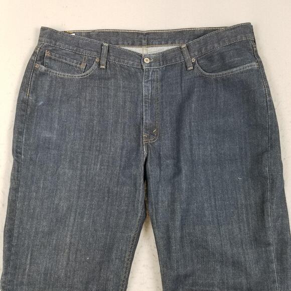Levis 514 Jeans Mens 42x30 Blue Straight Leg 100% Cotton Zip Fly Classic Denim - Picture 2 of 14